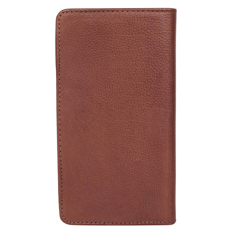 Buffalo Wallet Genuine Leather Universal Case with Wallet (Max. Mobile: 150 x 65mm) - Brown