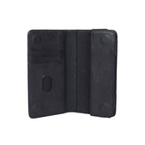 GEAR Buffalo Wallet Universal Genuine Leather Wallet Case Black - (Max. Phone: 157 x 76 x 10 mm)