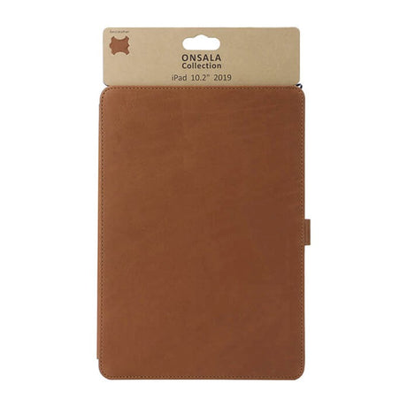 iPad 10.2" (2021 / 2020 / 2019) - Gear Onsala Collection Genuine Leather Case - Brown