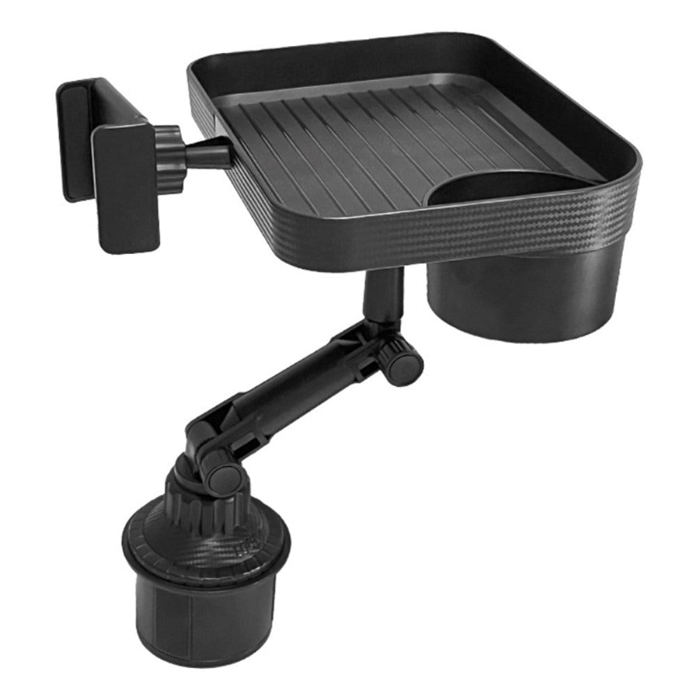 Multifunctional Mobile Holder for Cup Holder in Car - Rotatable - Max Mobile: 60 - 90mm - Black