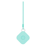 AirTag Drop-Proof Silicone Case w. Strap - Cyan