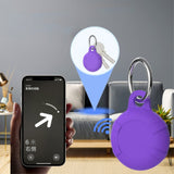 AirTag Silicone Case with Key Ring - White