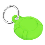 AirTag Silicone Case with Key Ring - Neon Green