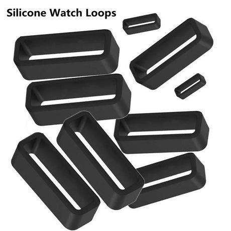 Universal Strap Holder for Smartwatch Strap (18mm) - Black