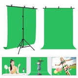 Photo Background with Tripod & Accessories - 1 x 2 m - Green
