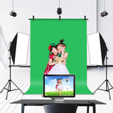 Photo Background with Tripod & Accessories - 1 x 2 m - Green