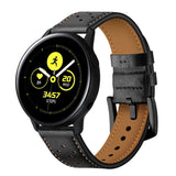 Smartwatch Universal Leather Strap (20mm) - Black / Brown