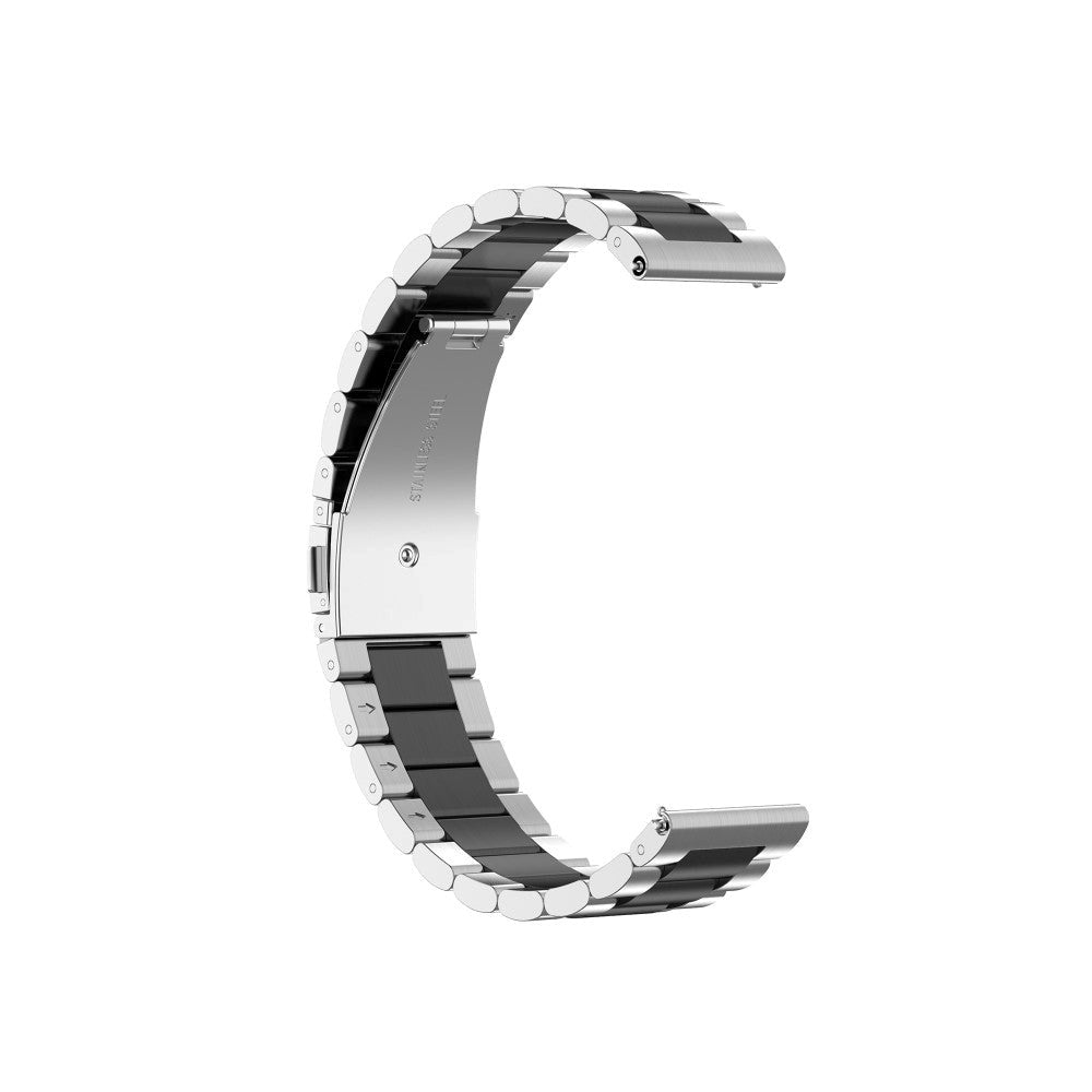 Smartwatch Strap Stainless Steel (22mm) - Silver / Black