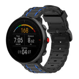 Smartwatch Silicone Strap (22mm) - Black / Dark Blue