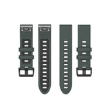 Universal Garmin 20mm QuickFit Neutral Silicone Strap incl. Screwdrivers - Green/Black