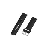 Smartwatch Buckle Silicone Strap (22mm) w. Buckle - Black