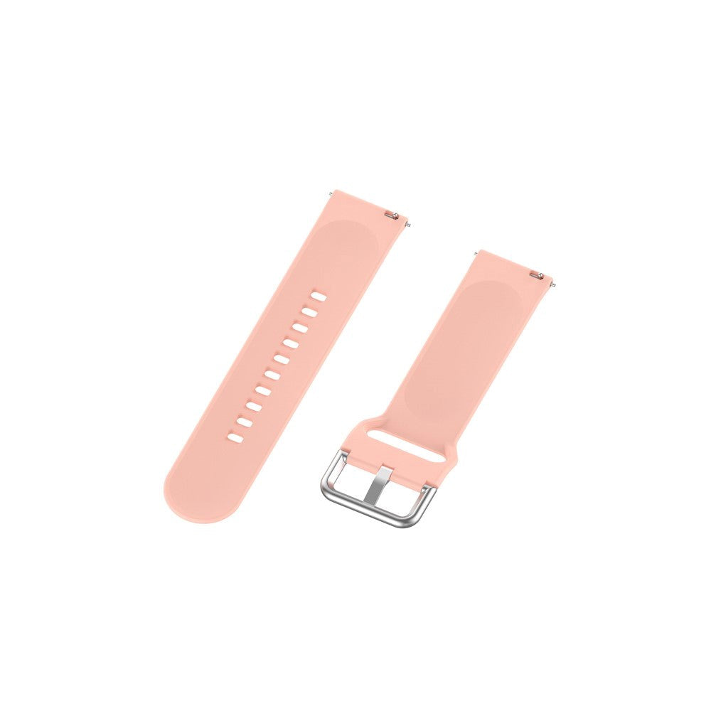 Smartwatch Buckle Silicone Strap (22mm) w. Buckle - Pink - Size L