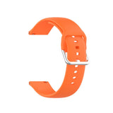 Smartwatch Buckle Silicone Strap (22mm) w. Buckle - Orange - Size L