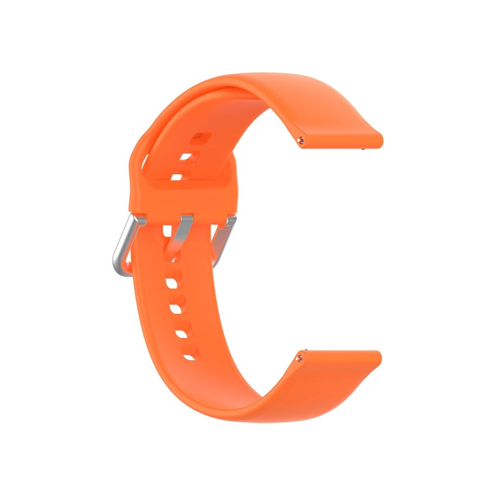 Smartwatch Buckle Silicone Strap (22mm) w. Buckle - Orange - Size L