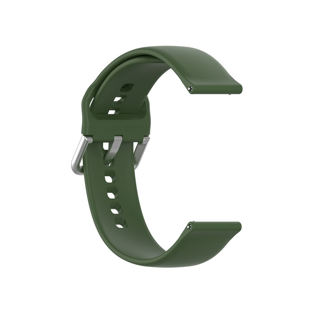 Smartwatch Buckle Silicone Strap (22mm) w. Buckle - Army Green - Size L