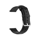 Universal Smartwatch Leather Strap (22mm) - Matte Black