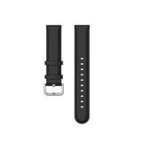 Universal Smartwatch Leather Strap (22mm) - Matte Black