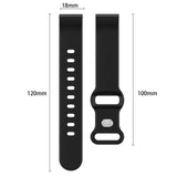 EIDERWOOD Universal Silicone Strap (18mm) – Black