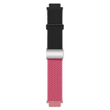 Universal 18mm EIDERWOOD Woven Watch Strap - Black / Pink