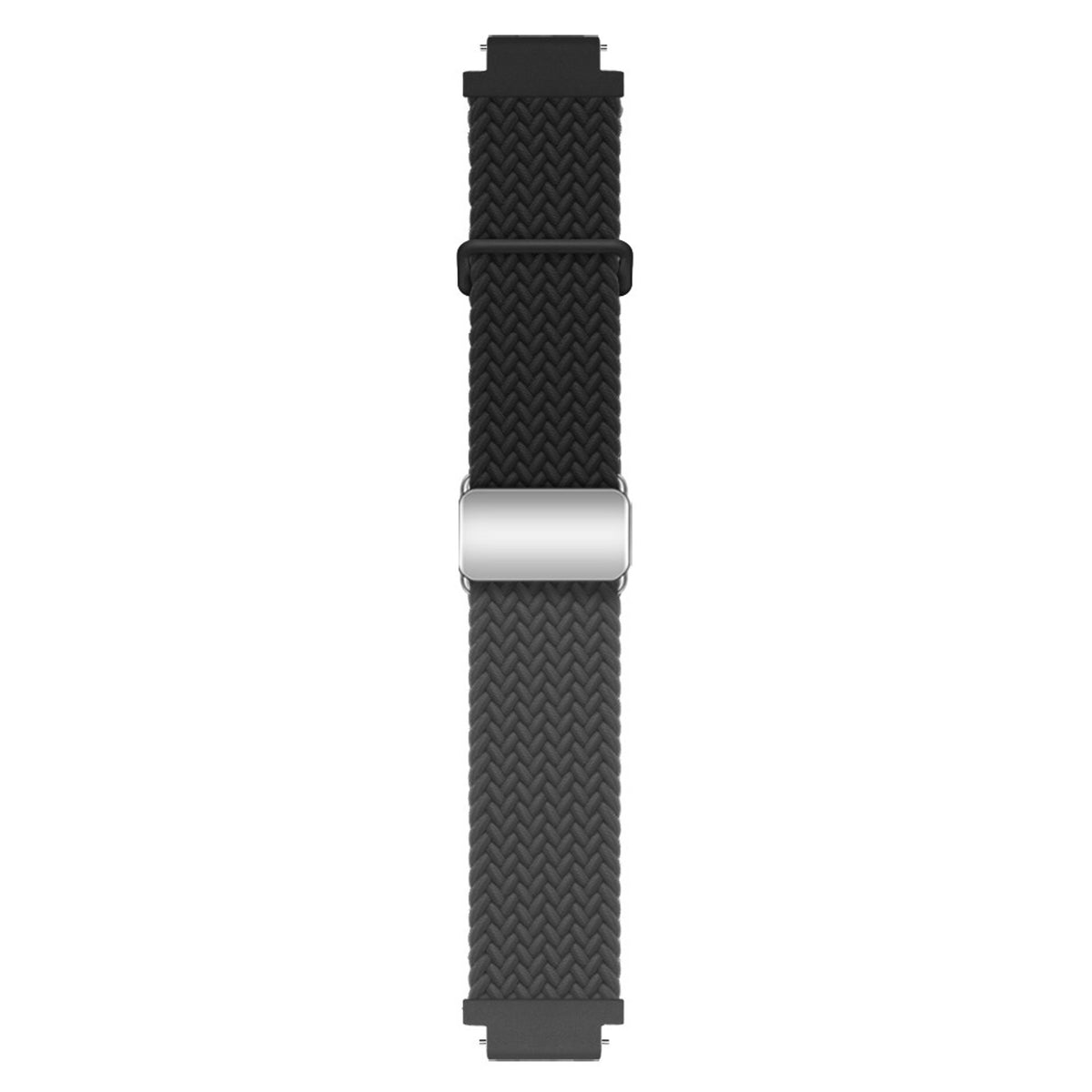 Universal 18mm EIDERWOOD Woven Watch Strap - Black / Grey