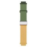 Universal 18mm EIDERWOOD Woven Watch Strap - Green / Yellow