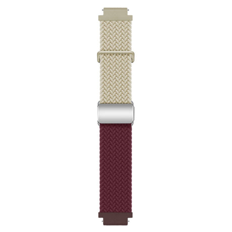 Universal 18mm EIDERWOOD Woven Watch Strap - Beige / Red