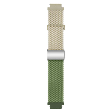 Universal 18mm EIDERWOOD Woven Watch Strap - Beige / Green