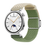 Universal 18mm EIDERWOOD Woven Watch Strap - Beige / Green