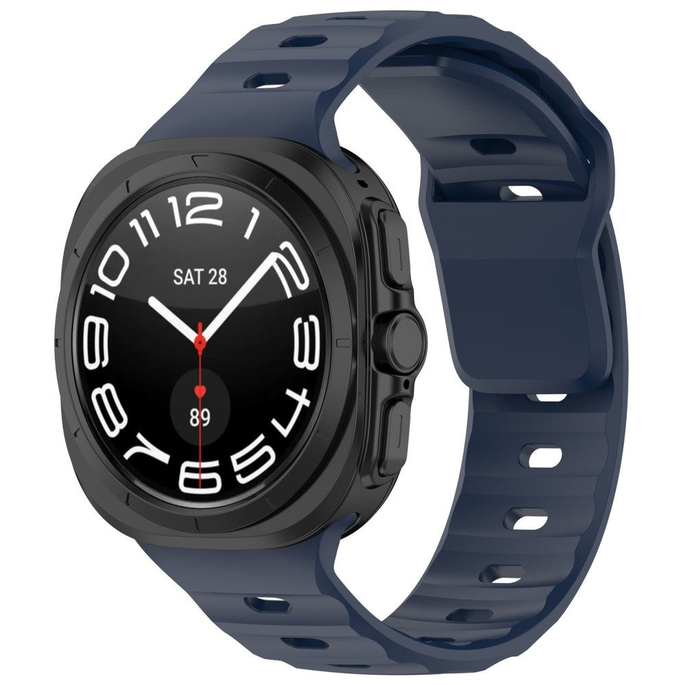 EIDERWOOD Samsung Galaxy Watch Ultra (47mm) Silicone Strap with Buckle - Dark Blue