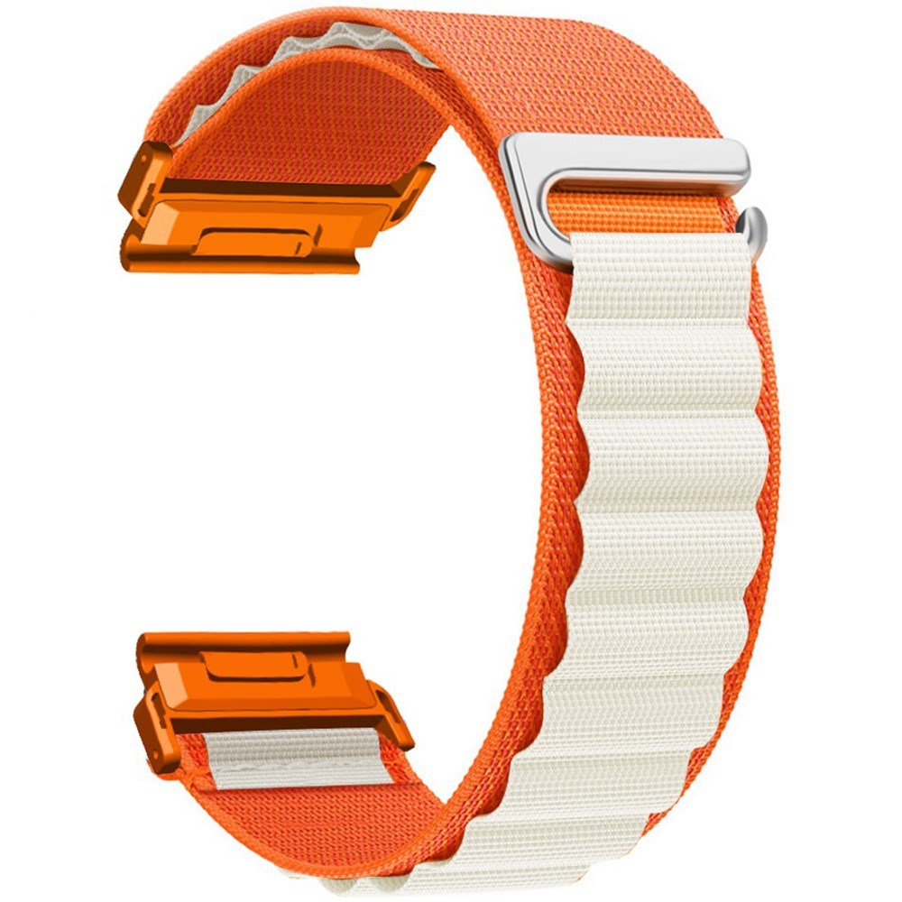 Universal Garmin 26mm Nylon Strap - Orange / Beige