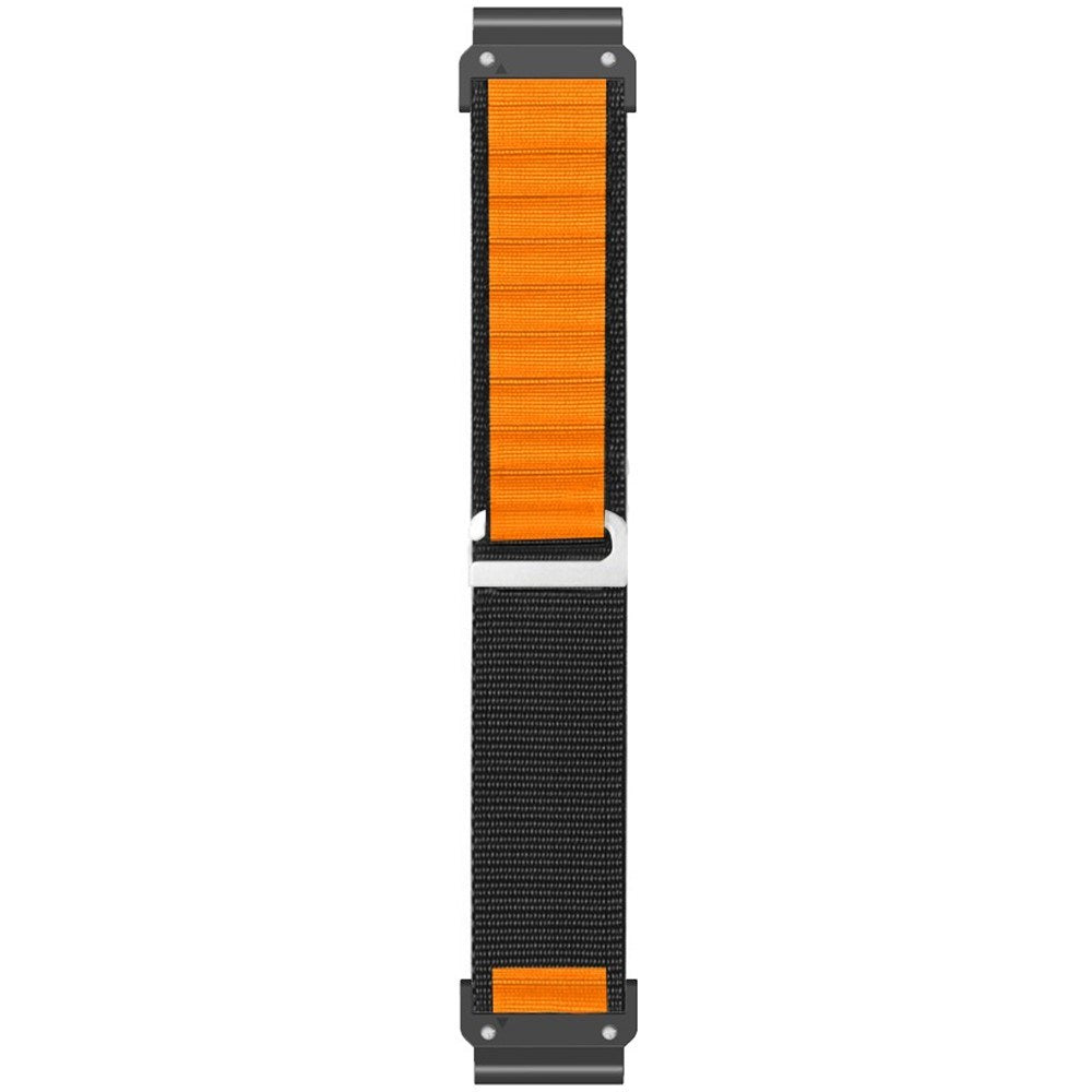 Universal Garmin 26mm Nylon Strap - Black / Orange