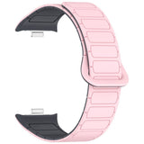 Xiaomi Smart Band 10 Pro / 9 Pro / 8 Pro Two-Tone Magnetic Flexible Plastic Strap - Pink / Grey