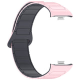 Xiaomi Smart Band 10 Pro / 9 Pro / 8 Pro Two-Tone Magnetic Flexible Plastic Strap - Pink / Grey