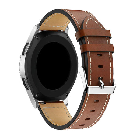 Universal Smartwatch 20mm Classic Leather Strap - Brown