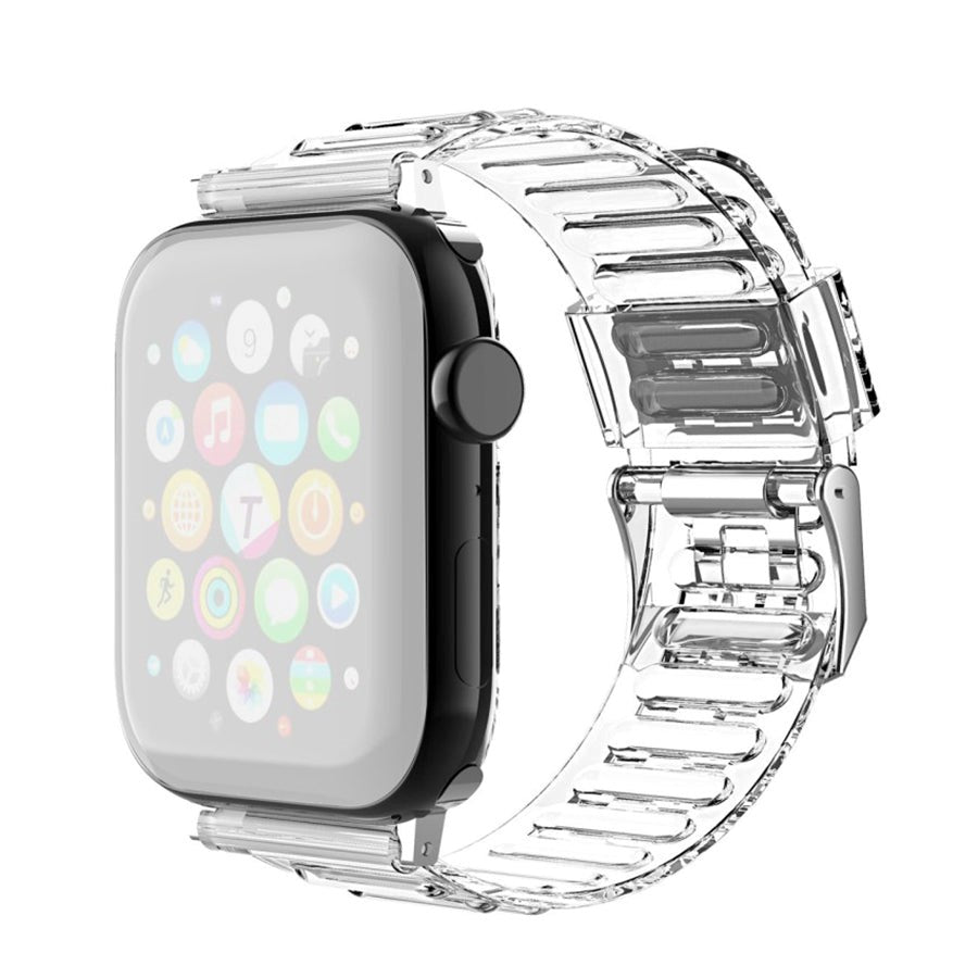 Apple Watch (38/40/SE/41/42mm) Flexible Plastic Strap - Transparent