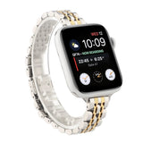 Apple Watch (38/40/SE/41/42mm) Stainless Steel Strap - Silver / Gold