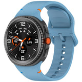EIDERWOOD Samsung Galaxy Watch 8 / 8 Classic (40 / 44 / 46mm) Silicone Strap with Stitching Line - Blue