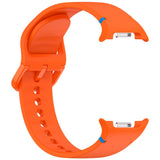 EIDERWOOD Samsung Galaxy Watch 8 / 8 Classic (40 / 44 / 46mm) Silicone Strap with Stitching Line - Orange