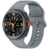 EIDERWOOD Samsung Galaxy Watch 8 / 8 Classic (40 / 44 / 46mm) Silicone Strap with Stitching Line - Grey