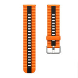 Huawei Watch Fit 5 Pro / 5 / 4 Pro / 4 / 3 EIDERWOOD Two-Tone Silicone Strap - Orange / Black