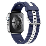 Huawei Watch Fit 5 Pro / 5 / 4 Pro / 4 / 3 EIDERWOOD Two-Tone Silicone Strap - Blue / White