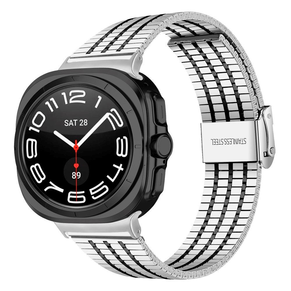 EIDERWOOD Samsung Galaxy Watch 8 / 8 Classic (40 / 44 / 46mm) Steel Strap - Silver / Black