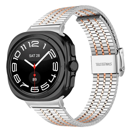 EIDERWOOD Samsung Galaxy Watch 8 / 8 Classic (40 / 44 / 46mm) Steel Strap - Silver / Rose Gold