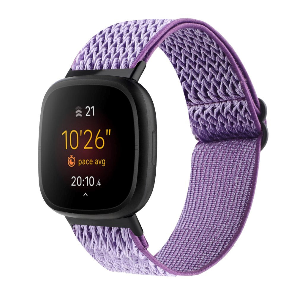 Fitbit Versa 3 Adjustable Nylon Fabric Strap - Purple