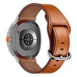 Samsung Galaxy Watch 8 / 8 Classic (40 / 44 / 46mm) Faux Leather Strap - Brown