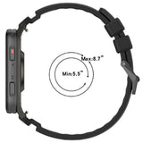 Garmin Venu X1 / Coros Nomad EIDERWOOD Silicone Watch Strap - Black