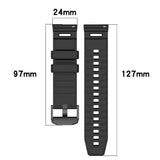 Garmin Venu X1 / Coros Nomad EIDERWOOD Silicone Watch Strap - Black