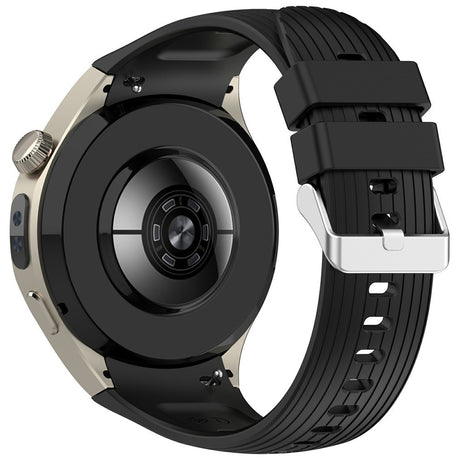 Huawei Watch 5 (46mm) EIDERWOOD Silicone Strap – Black