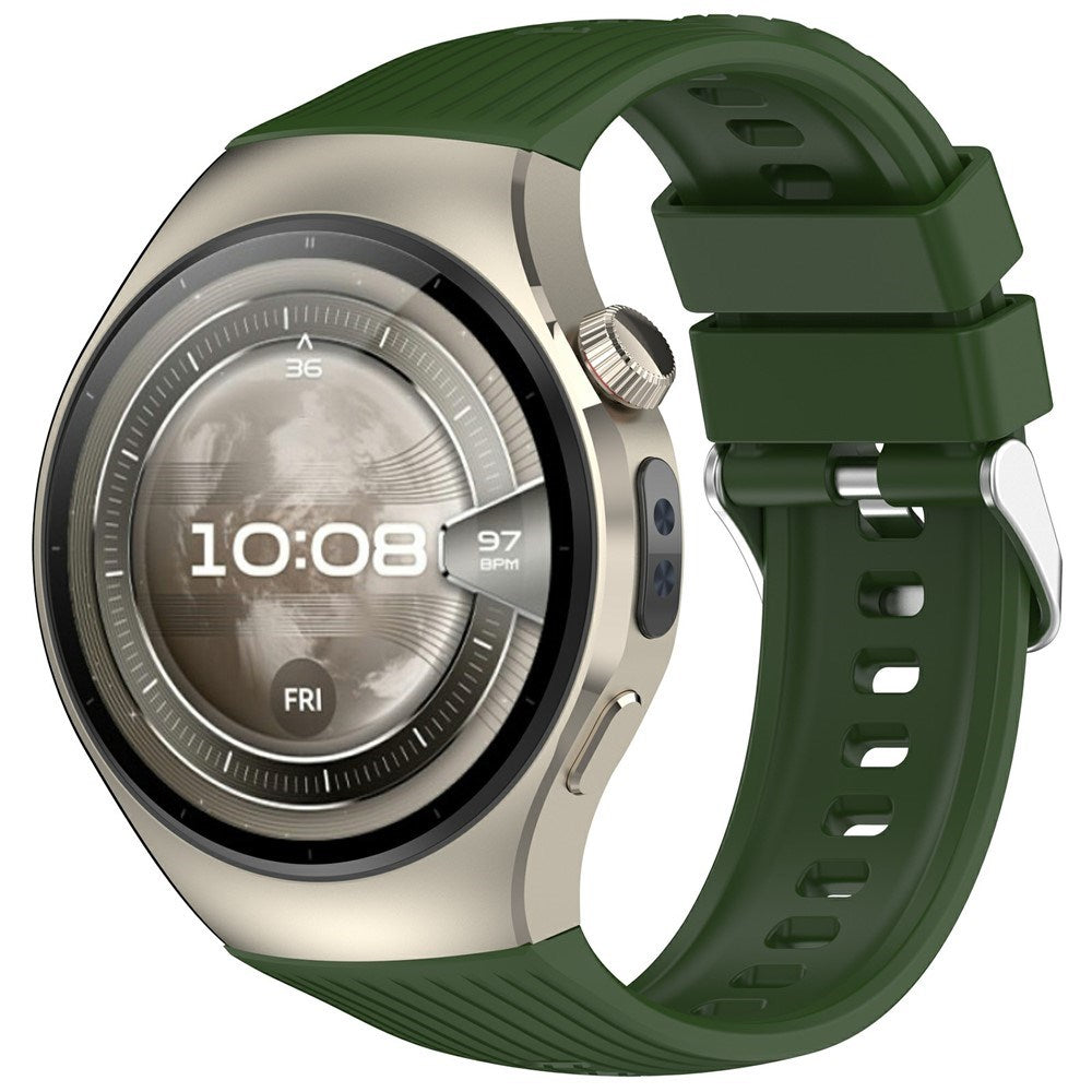 Huawei Watch 5 (46mm) EIDERWOOD Silicone Strap – Green
