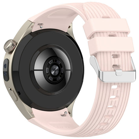 Huawei Watch 5 (46mm) EIDERWOOD Silicone Strap – Pink
